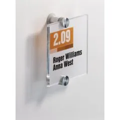 Durable - Crystal sign - 105 mm x 105 mm