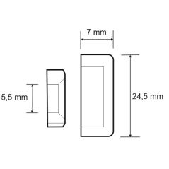 cache vis aluminium finition argent 24 mm infos techniques