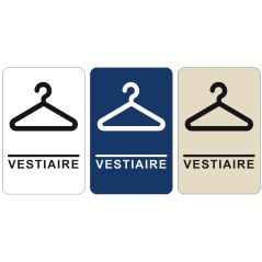 pictogramme braille et relief vestiaire
