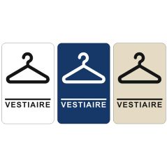 pictogramme braille et relief vestiaire