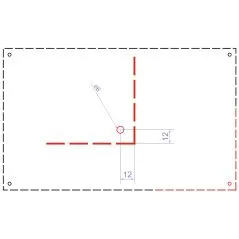 Panneau de rue émaillé angle droit -2