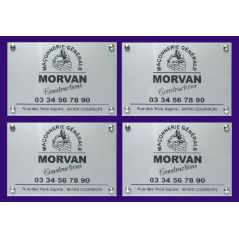 Sous plaque plexi pour plaque professionnelle 4 plaques