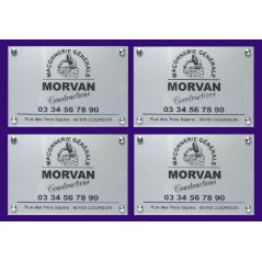 Sous plaque plexi pour plaque professionnelle 4 plaques