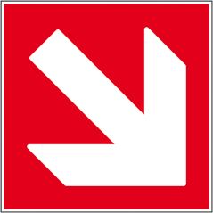 Pictogramme incendie - flêche - bas-droit
