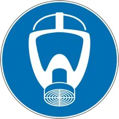 Pictogramme obligation de porter un masque respiratoire - Norme ISO7010