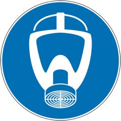 Pictogramme obligation de porter un masque respiratoire - Norme ISO7010
