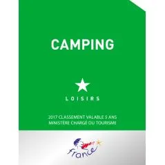 panonceau terrain de camping loisirs - 1 étoile