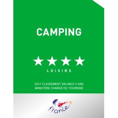panonceau terrain de camping loisirs - 4 étoiles