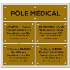 multi-plaque 4 plaques et un bandeau
