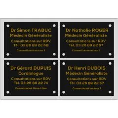 multi-plaque 4 plaques