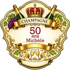 Etiquette anniversaire - Blidas - PPCASHOP