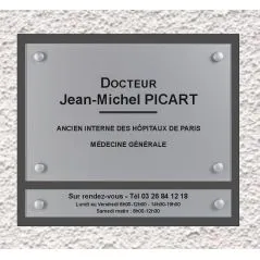 Plaque-professionnelle-horaires-interchangeables