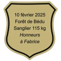trophée de chasse en ABS-GA-or