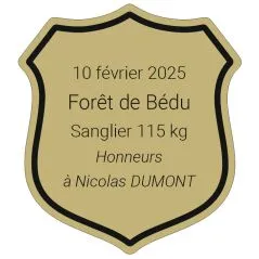 trophé de chasse GB Or