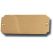 laiton massif - 105 m x 42 mm - rectangulaire - 3 lignes