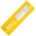 Colop pocket stamp 20 plus - 14 mm x 38 mm - 4 lignes - jaune