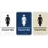 pictogramme braille et relief toilettes dames