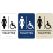 pictogramme braille et relief toilettes dames et handicapés