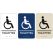 pictogramme braille et relief toilettes handicapés