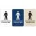 pictogramme braille et relief toilettes hommes