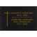 Plaque funéraire plexi fond noir gravure or