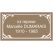 Plaque funéraire émaillée déco - 300 mm x 160 mm
