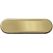 Plaque de porte rectangle arrondie satinée - avec liseret - 145 mm x 45 mm