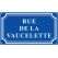 Plaque de rue émaillée standard