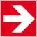 Pictogramme incendie - flêche - droite
