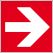 Pictogramme incendie - flêche - droite