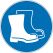 Pictogramme chaussures de sécurité obligatoire - Norme ISO7010