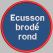 Ecusson brodé rond - Ecussons brodés - PPCASHOP