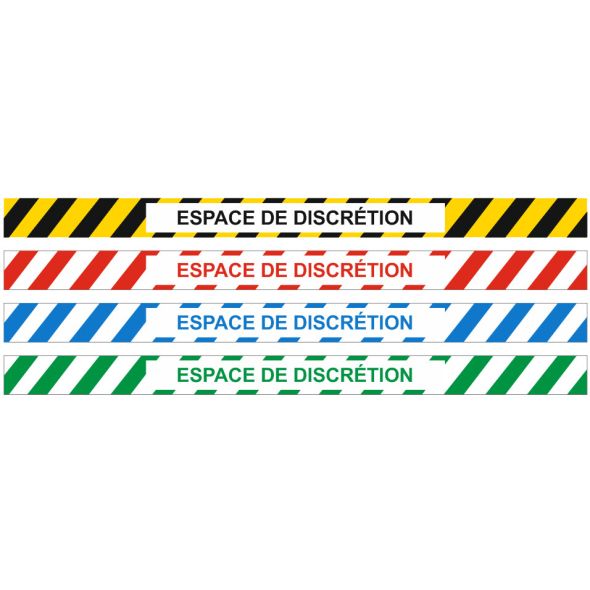 Bande adhésive espace de discrétion pour sol