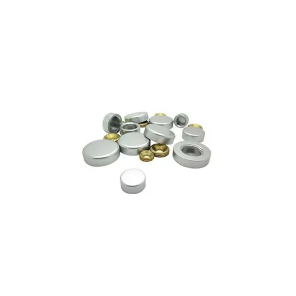 cache vis aluminium finition argent 13 mm en vrac