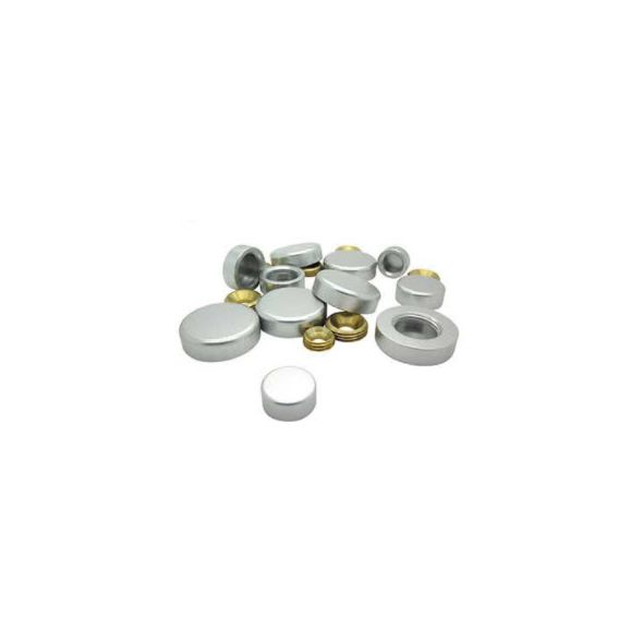 cache vis aluminium finition argent 13 mm en vrac