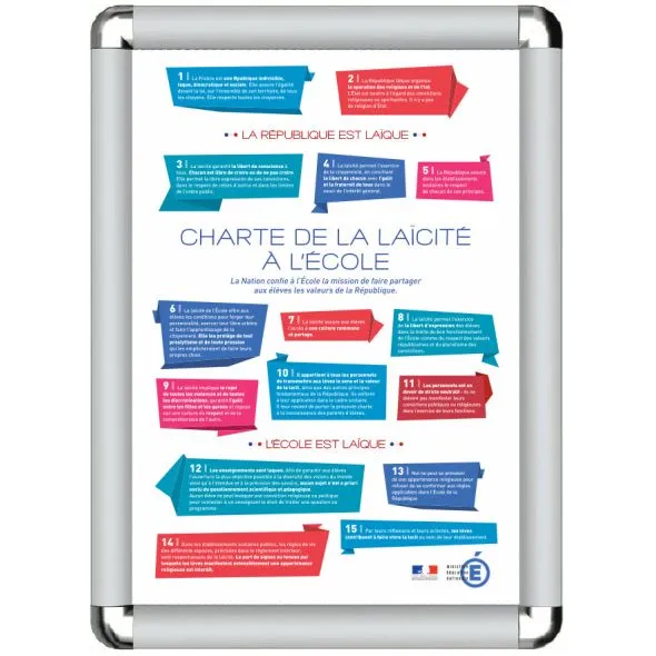 affiche A3 charte de la laicite