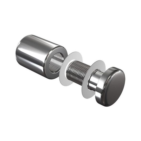Entretoise murale vissée en aluminium 18 mm