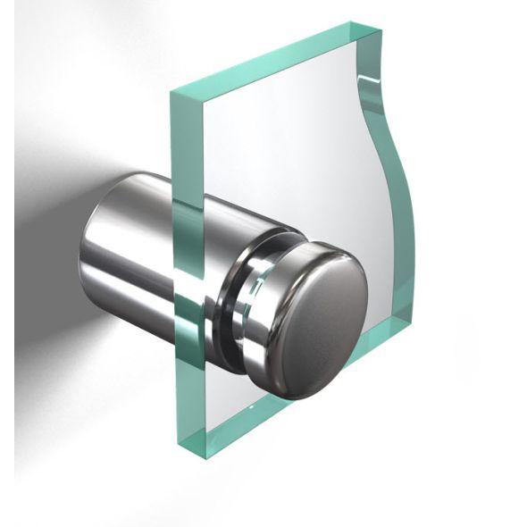 Entretoise murale vissée en aluminium 13 mm sur plaque