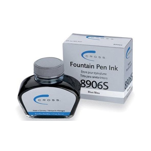 Flacon d encre bleue cross