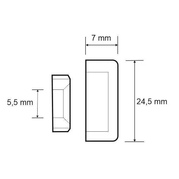 cache vis aluminium finition argent 24 mm infos techniques