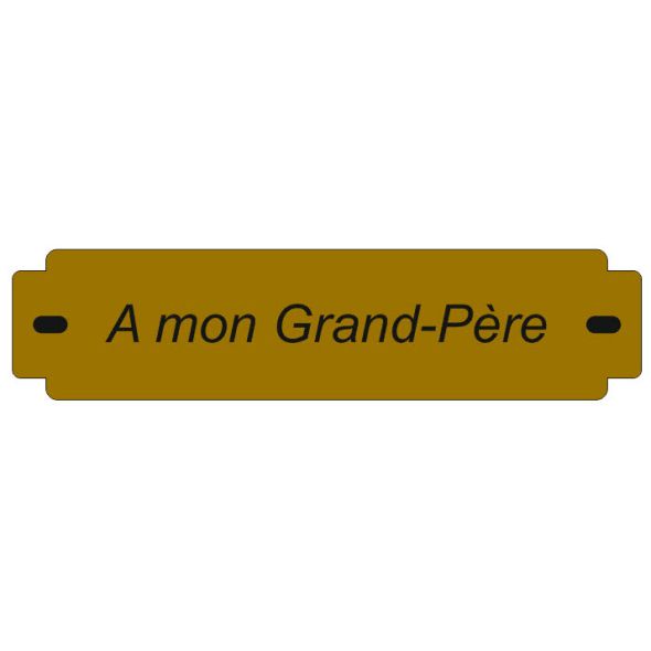 Inter funéraire - 146 mm x 35 mm - 3 lignes