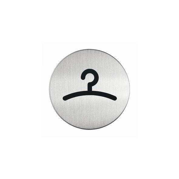Durable - picto inox - vestiaires - rond - 83 mm