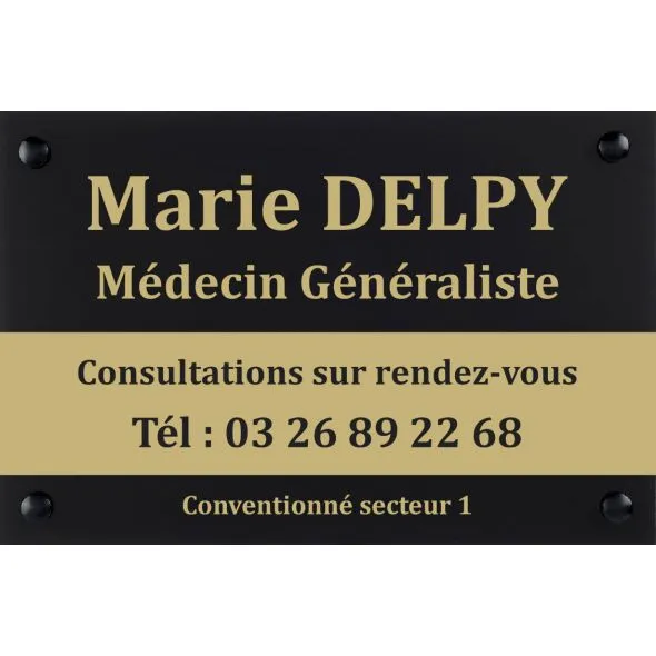 Plaque plexi professionnelle noire intense