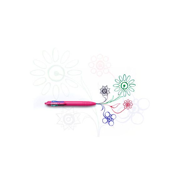 décor Tombow 4 couleurs Reporter 4 compact - bleu ciel - BC-FSRC43