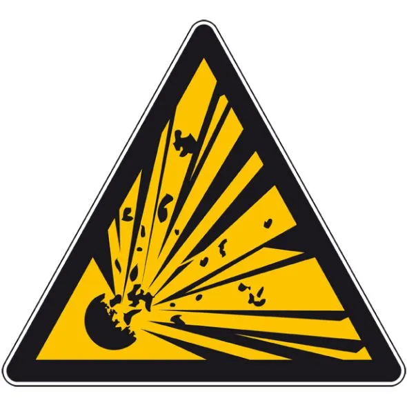 Pictogramme danger - produit explosif