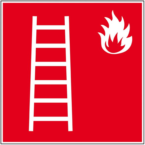 Pictogramme incendie échelle d'incendie - Norme ISO7010