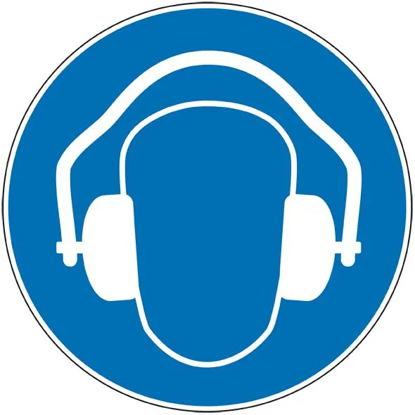 Pictogramme casque anti-bruit obligatoire - Norme ISO7010