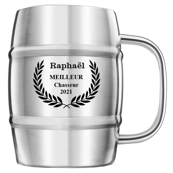 chope à bierre en inox - décor 1