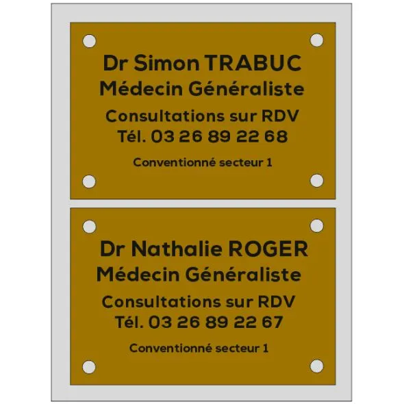 multi-plaque 2 plaques verticales