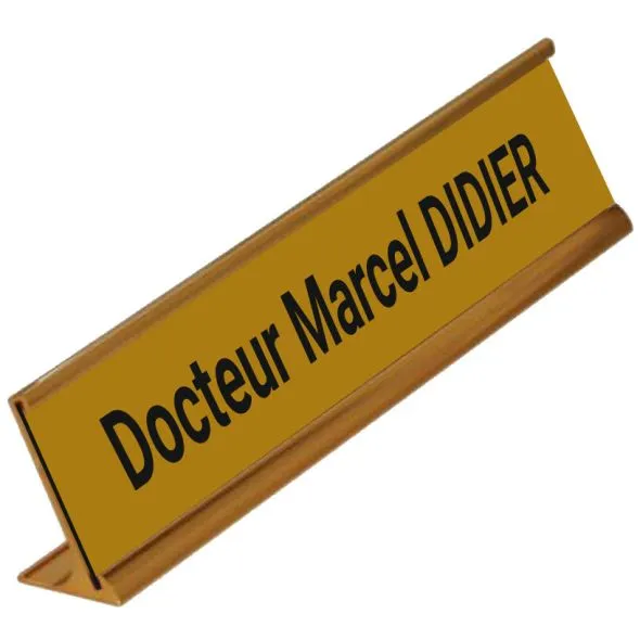 Chevalet aluminium 200 mm -50 mm - finition or